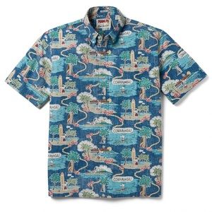 PEANUTS x Reyn Spooner Limited Edition Surfin’ Snoopy Aloha Shirt Button Front L